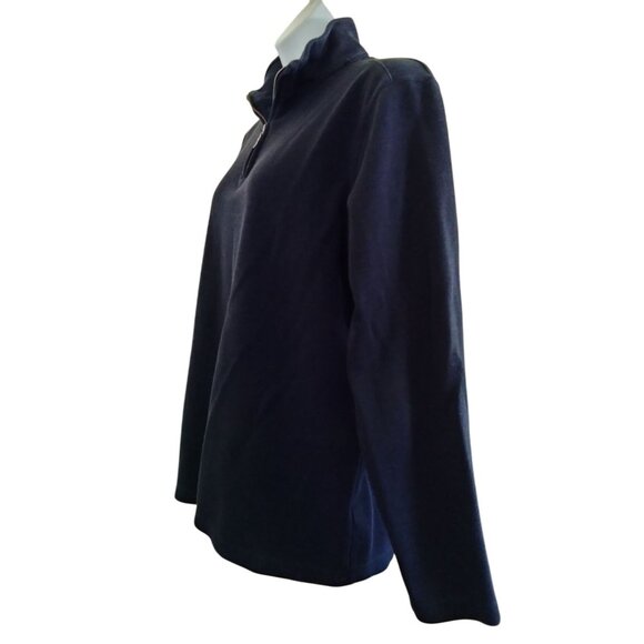 Apt. 9 Size XXL Sweatshirt Mens 1/4 Zip Pullover Long Sleeve Navy Blue Casual - Picture 5 of 9